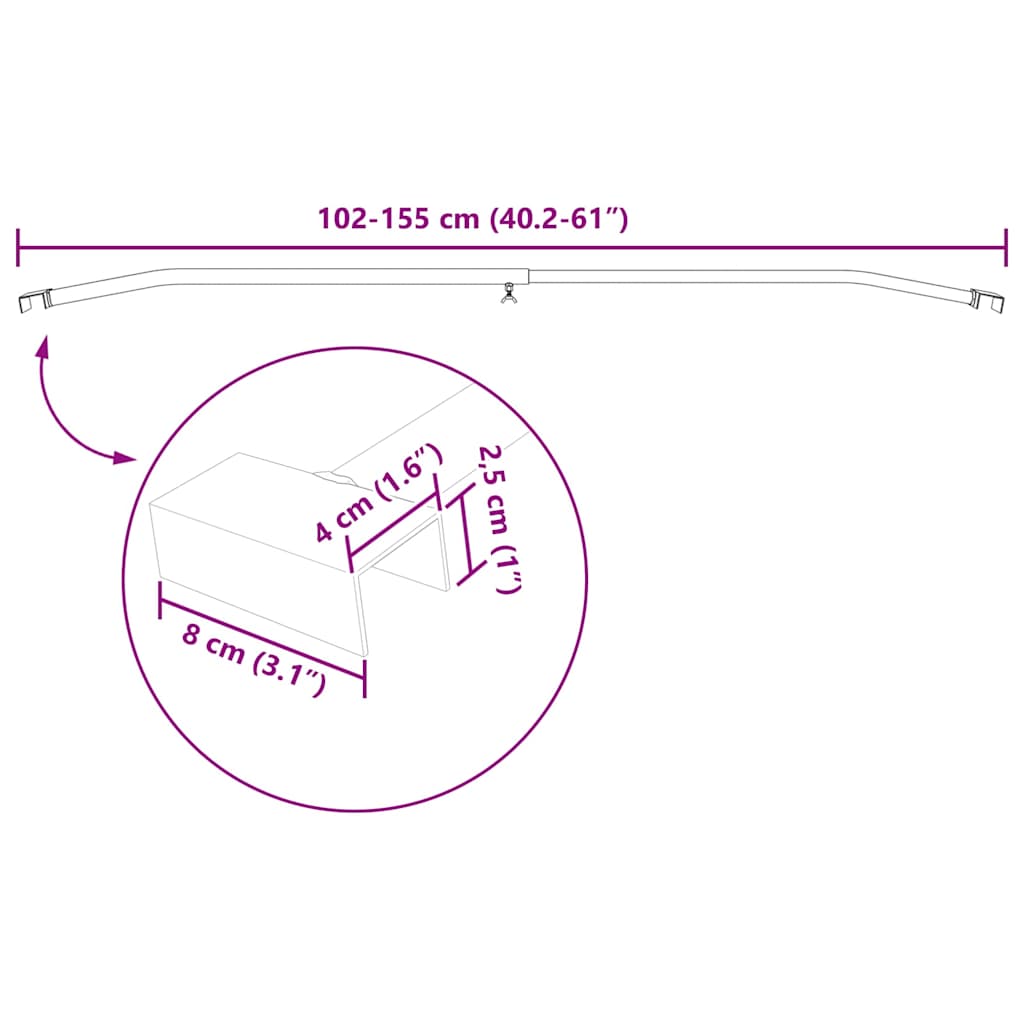 Anhänger-Planenbügel für flache Planenhalterung 2 Stück Silber 100-145 cm