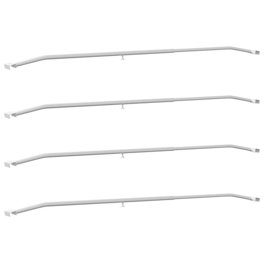 Anhänger-Planenbügel für flache Planenhalterung 4 Stück Silber 130-210 cm