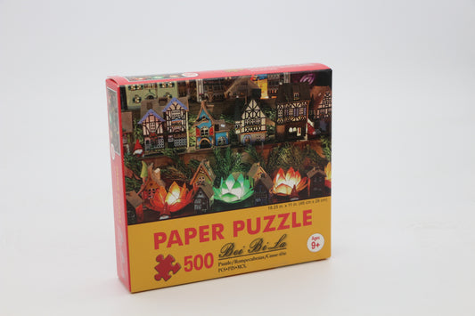 Puzzle 500 Teile Fachwerkhäuschen Modelle 46 x 28 cm Gehirntraining ab 9 Jahren