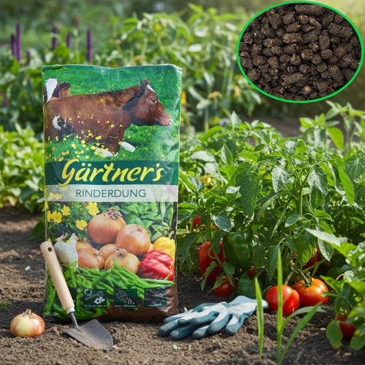 Gaertner's Rinderdung gekörnt 12,5KG Rindermist Pellets organischer Dünger