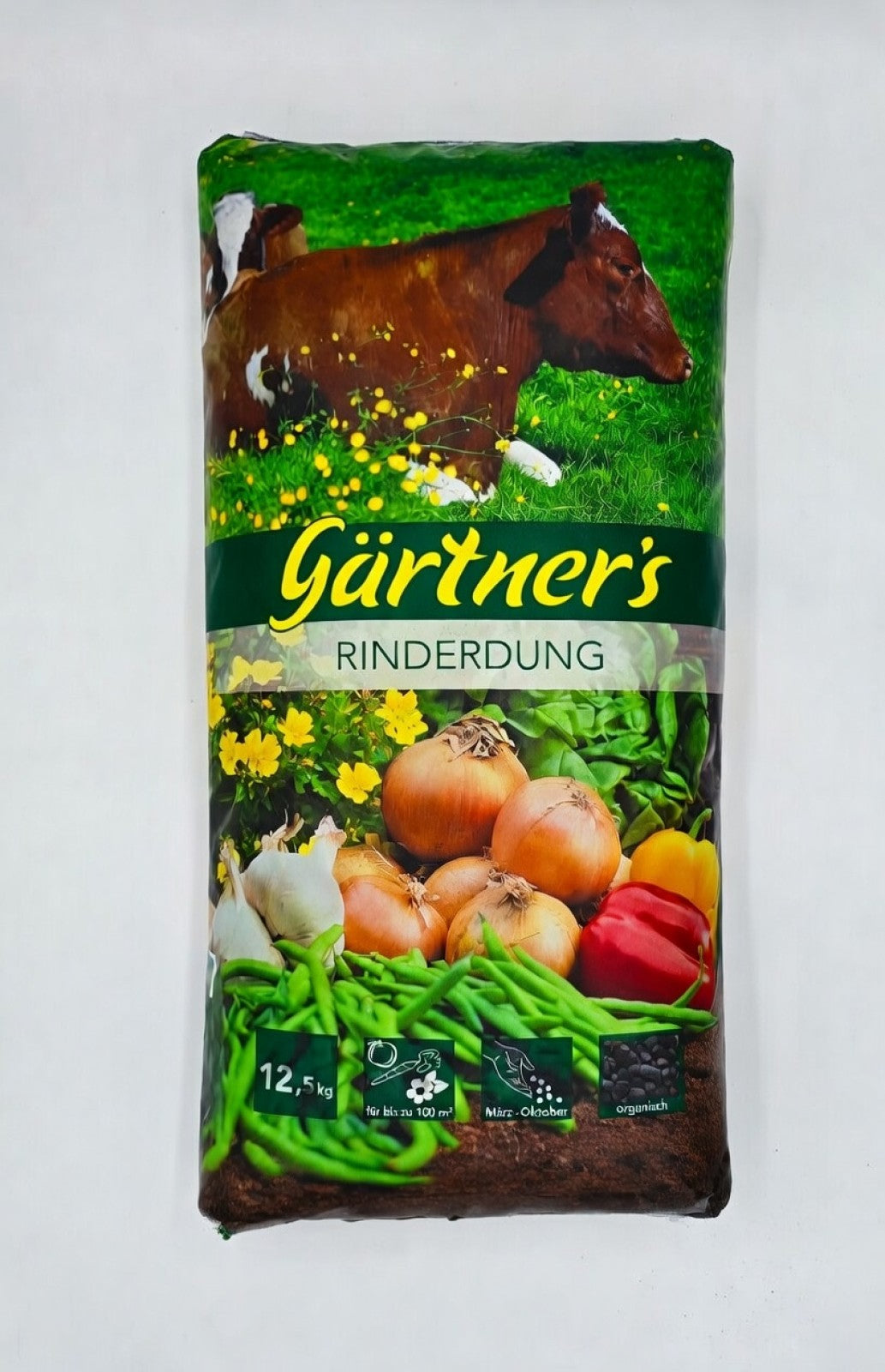 Gaertner's Rinderdung gekörnt 12,5KG Rindermist Pellets organischer Dünger
