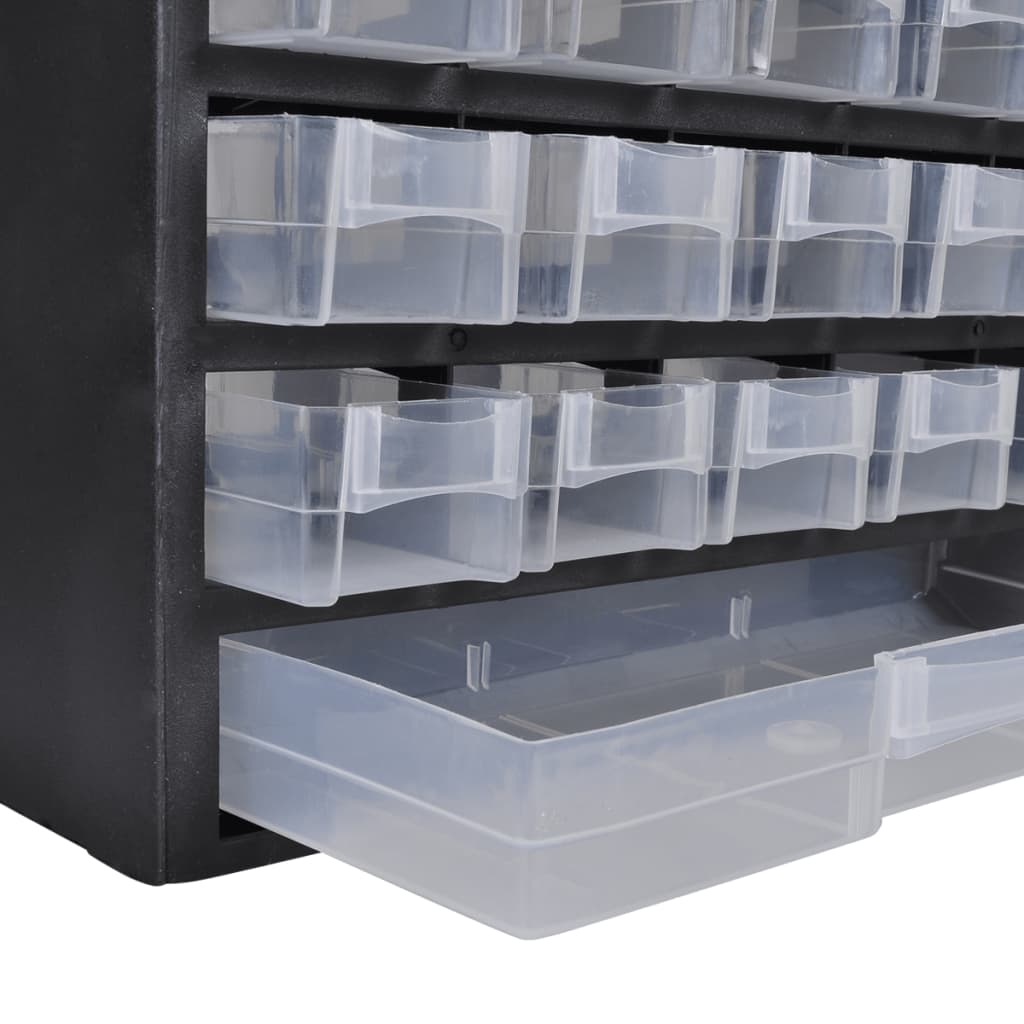 Sortimentsschrank Werkzeugschrank 41 Fächer Plastik Werkstatt Hobbyraum Kleinteile 31x13,8x49cm