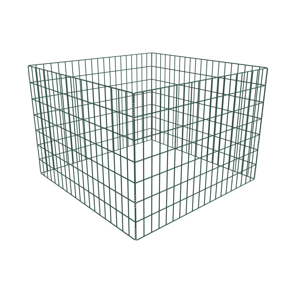 Komposter Gartenkomposter 100x100x70cm Kompostbehälter Stahl Rotte