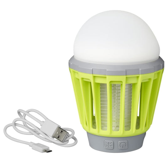 ProPlus Campinglampe Insektenlampe wiederaufladbar LED USB Grün