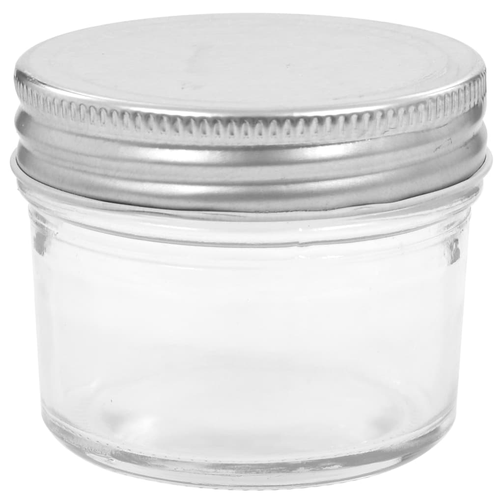 Marmeladengläser Deckel Verschluss Silber 24 Stk. je 110 ml Einmachglas Honigglas