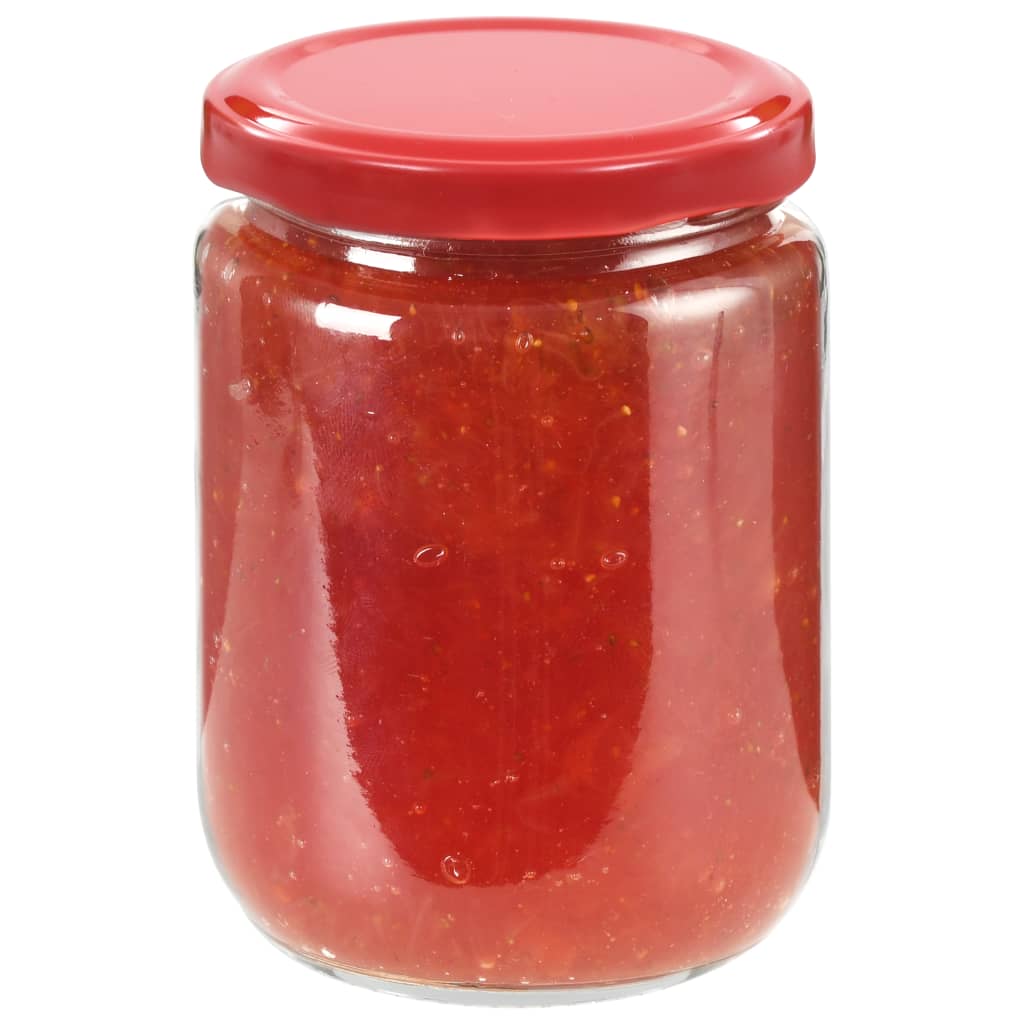 Marmeladengläser Deckel Verschluss Rot 96 Stk. je 230 ml Einmachglas Honigglas