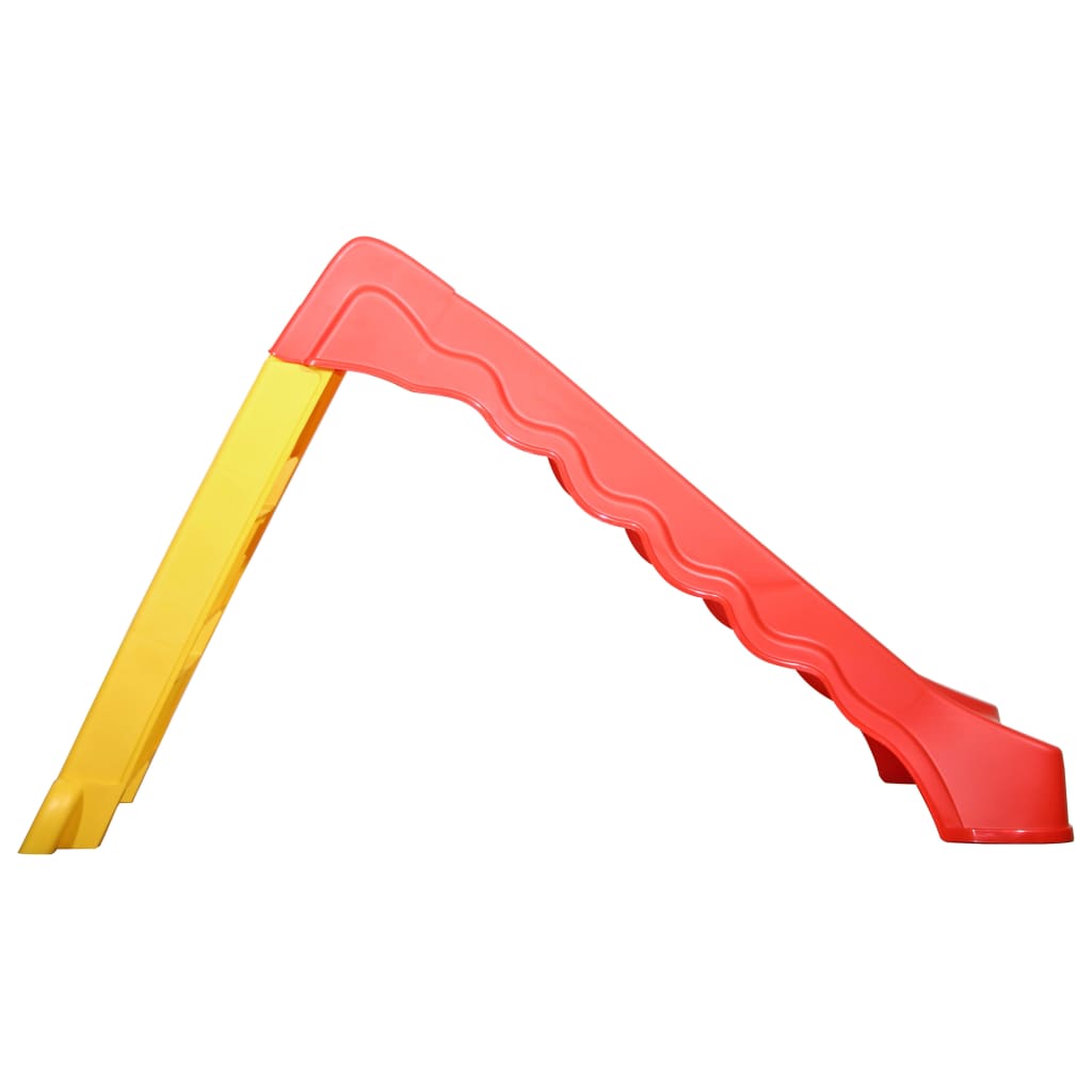 Rutsche faltbar Kinder Indoor Outdoor Rot Gelb Gartenrutsche Kinderrutsche 104 x 46 x 70 cm bis 30 kg