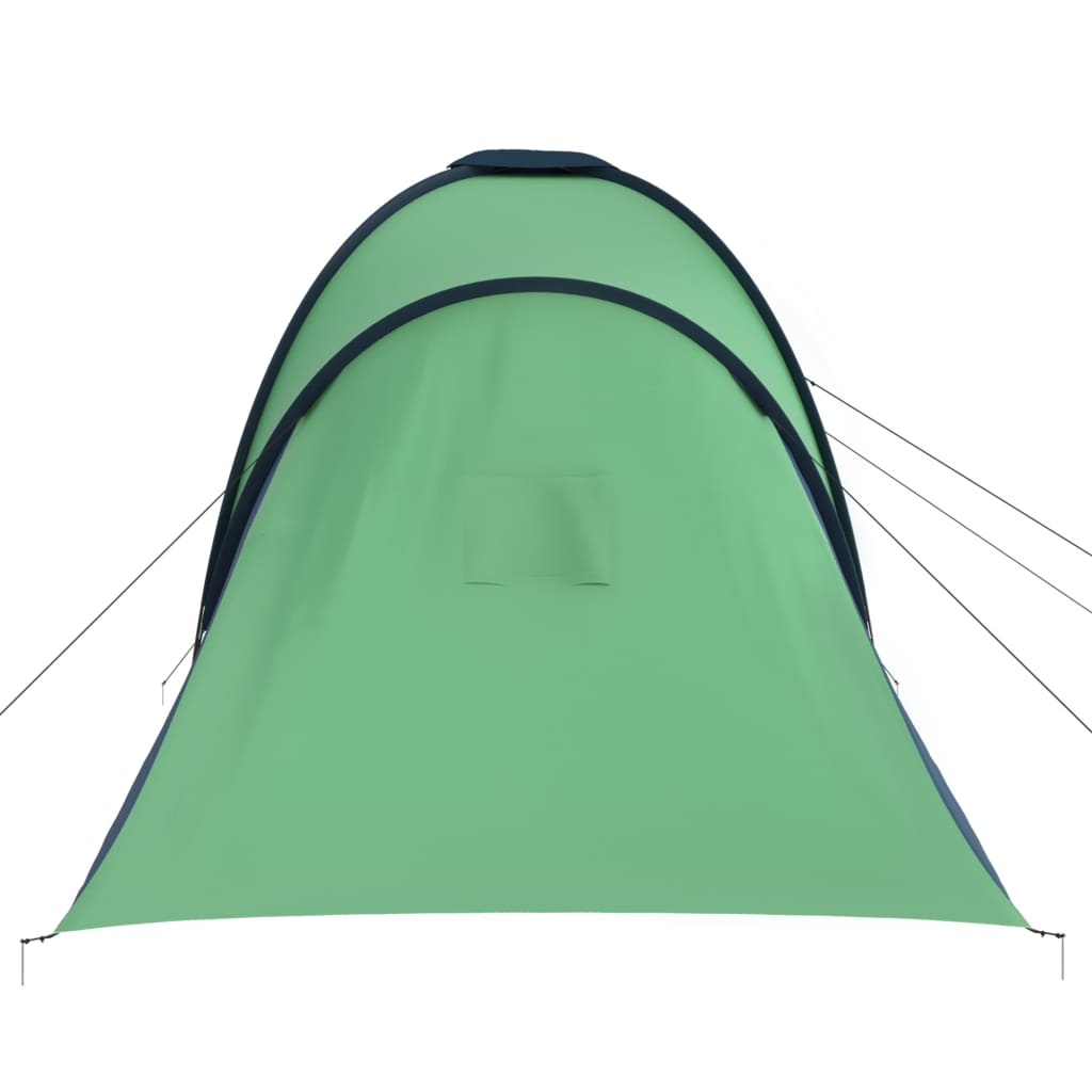 Campingzelt 6 Personen Familienzelt Blau Grün 576x235x190 cm Gruppenzelt 2 Kabinen