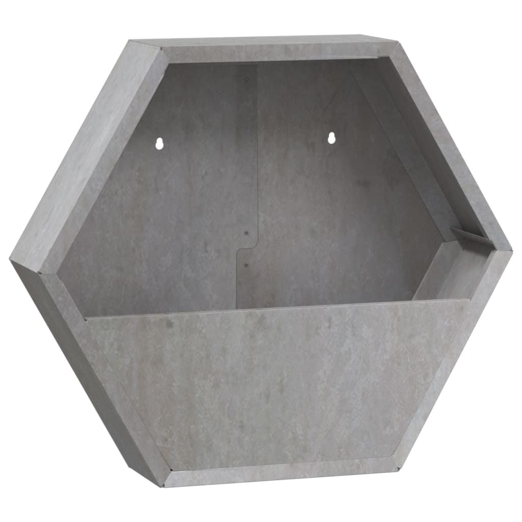 Wand-Pflanzkübel 2 Stk. Rostig Cortenstahl 46x10x40 cm Blumentopf