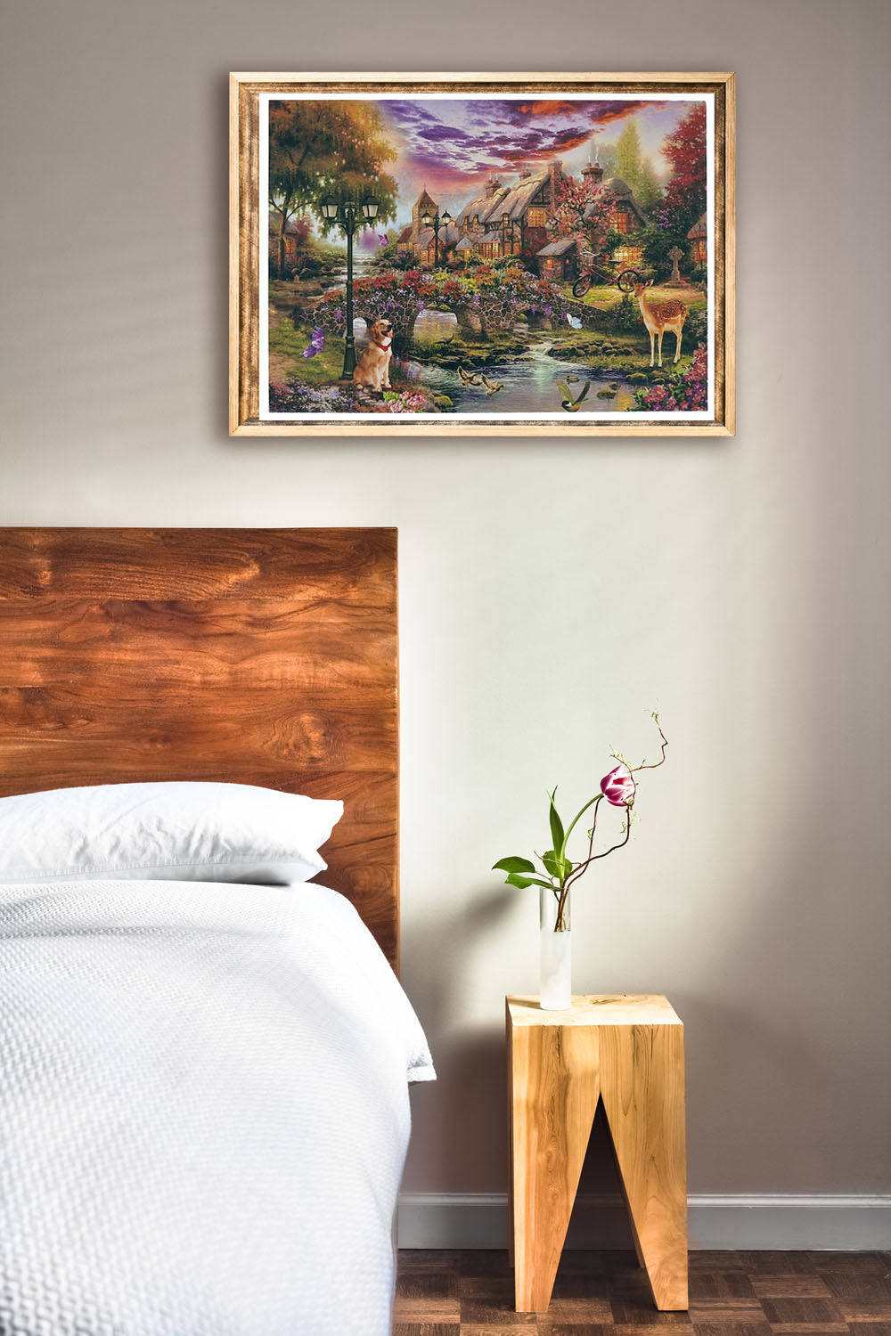 Puzzle 1000 Teile Twilight Village 69x51 cm Dorf romantisch Abenddämmerung Cottage Gehirntraining