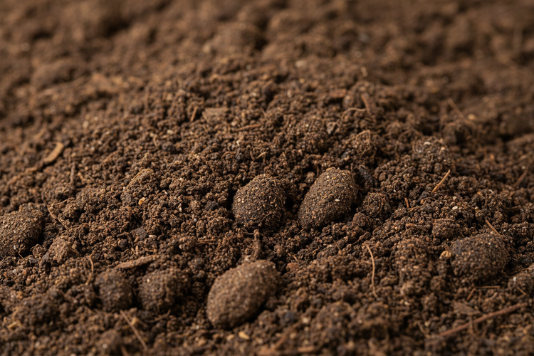 Hochwertige und nährstoffreiche Humuserde
