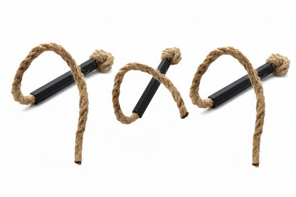 Zündseil 3er Set Metallhülse 3x Anzündseil Fire Rope Feuerseil Lunte Bushcraft Campen