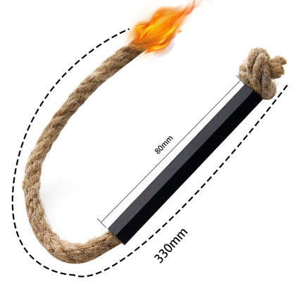 Zündseil Metallhülse Anzündseil Fire Rope Feuerseil Lunte Bushcraft Campen Outdoor