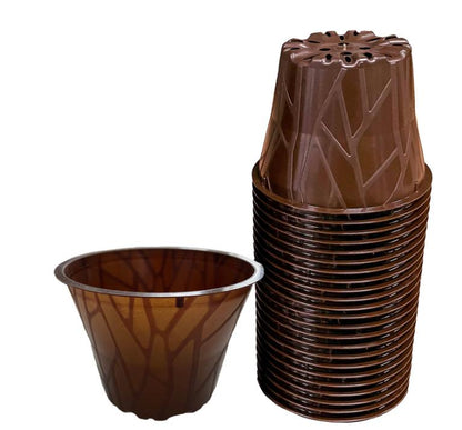 Plenta plastic-free plant pot – 12cm – 24-piece set, 100% biodegradable, sustainable 