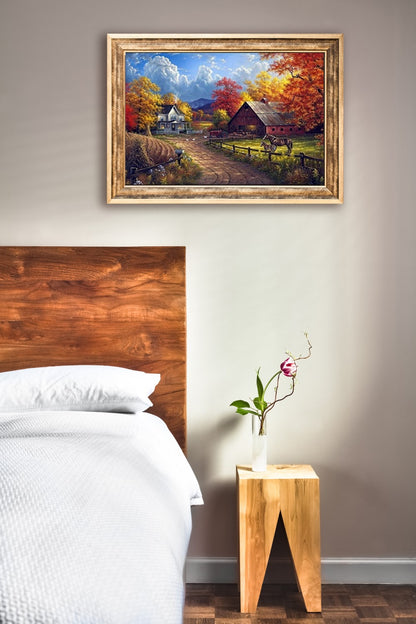 DIY Diamond Painting 5D Diamond Painting Farm Autumn 30x40 cm Painting Wall Decoration Painting Leisure Fun Adults Teenagers