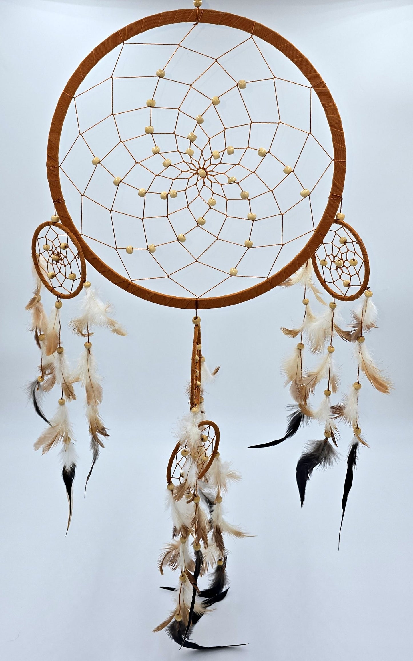 Dreamcatcher Bali 50x17x0.5cm Dreamcatcher dark brown brown beige round large
