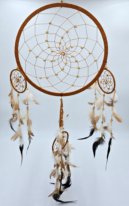 Dreamcatcher Bali 50x17x0.5cm Dreamcatcher dark brown brown beige round large