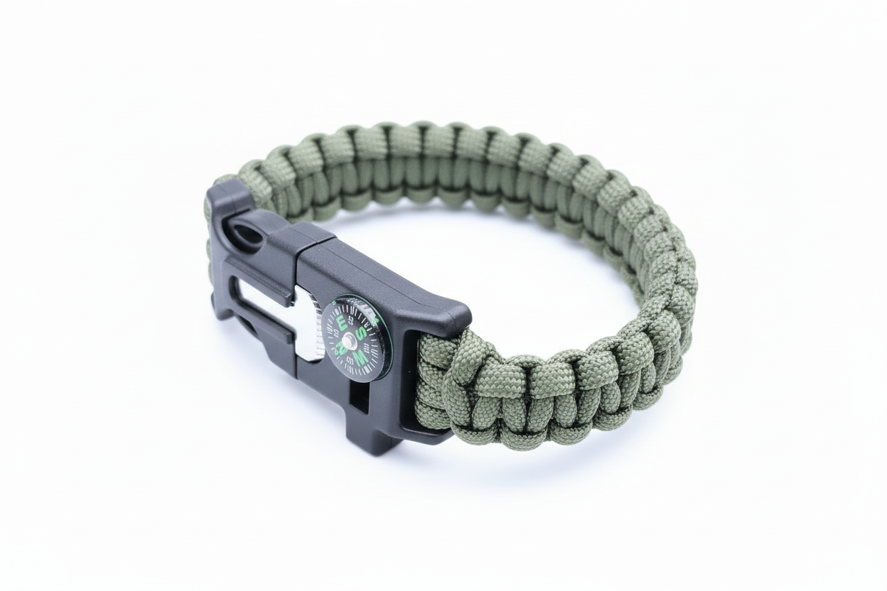Fire starter set, fire steel 7 cm magnesium, survival, outdoor, bushcraft, camping, 4-piece.