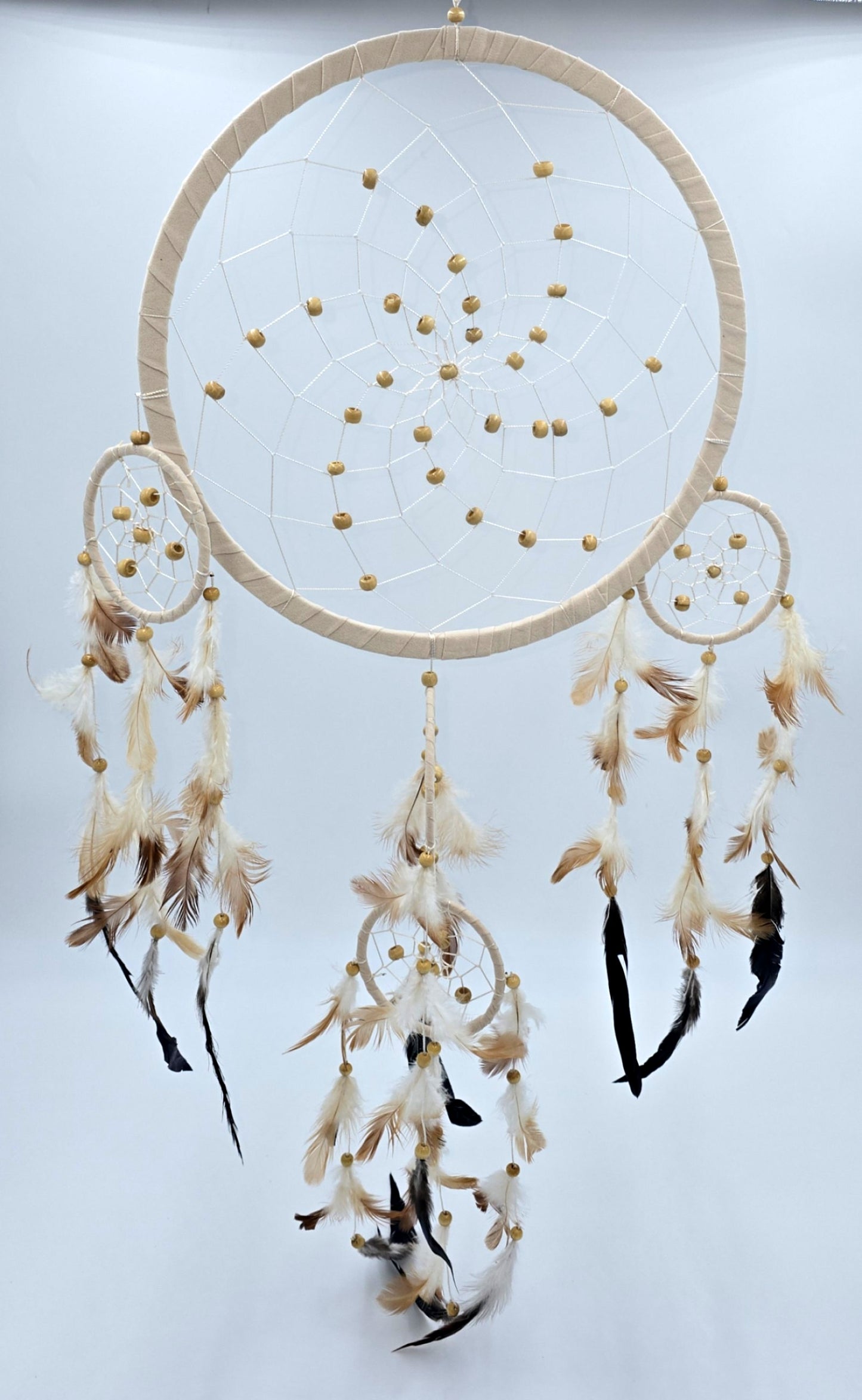 Dreamcatcher Bali 50x17x0.5cm Dreamcatcher dark brown brown beige round large