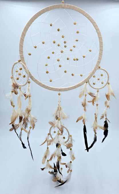Dreamcatcher Bali 50x17x0.5cm Dreamcatcher dark brown brown beige round large