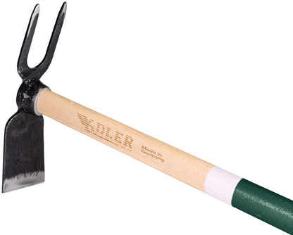 Garden hoe "Lily S" 2-tine double hoe forged sturdy high-quality 450 mm