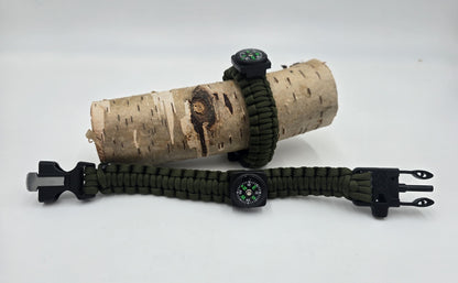 Fire starter set, fire steel 7 cm magnesium, survival, outdoor, bushcraft, camping, 4-piece.