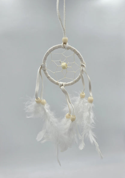 Dreamcatcher Bali 20x6x0.5 cm Dreamcatcher Round red white black small rearview mirror pendant