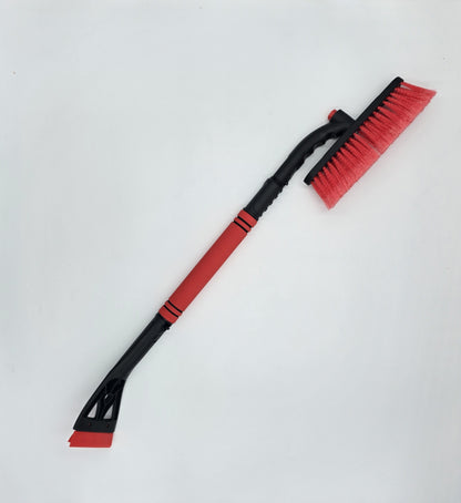 2-in-1 Eiskratzer mit Teleskopstiel – Schneebesen & Schaber, lackschonend 12x80cm
