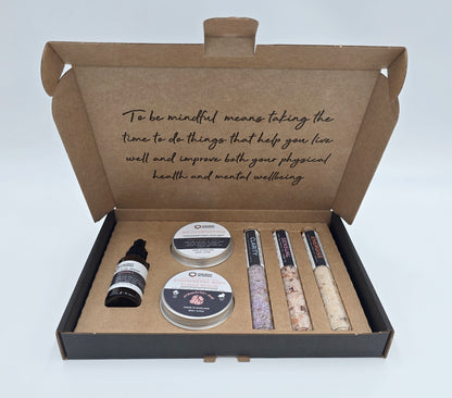 Bath Salt Gift Set, 7 decorative bottles, 7 Days of Selfcare, 40g bath additive