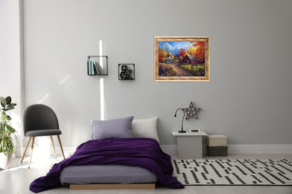 DIY Diamond Painting 5D Diamond Painting Farm Autumn 30x40 cm Painting Wall Decoration Painting Leisure Fun Adults Teenagers