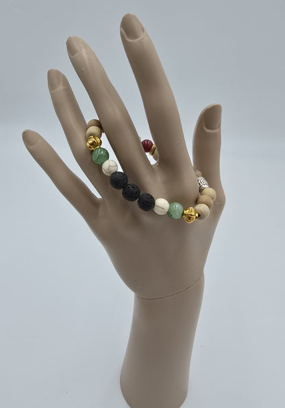 Tri Hiti Karana Bracelet Love Affection 6.5 cm ⌀ Bali Bead Necklace Flexible