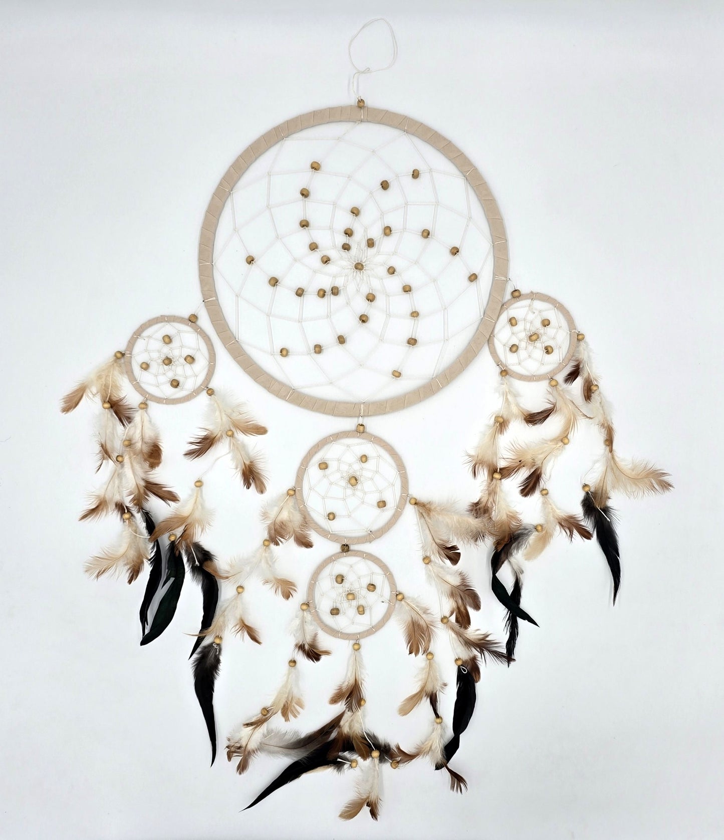 Dreamcatcher Bali 50x17x0.5cm Dreamcatcher dark brown brown beige round large