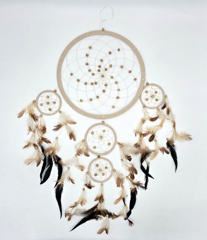 Dreamcatcher Bali 50x17x0.5cm Dreamcatcher dark brown brown beige round large