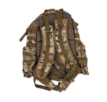Army-style backpack, 45 liters, camouflage, German Army, water-repellent, desert camouflage, beige 