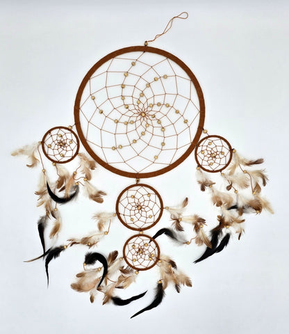 Dreamcatcher Bali 50x17x0.5cm Dreamcatcher dark brown brown beige round large