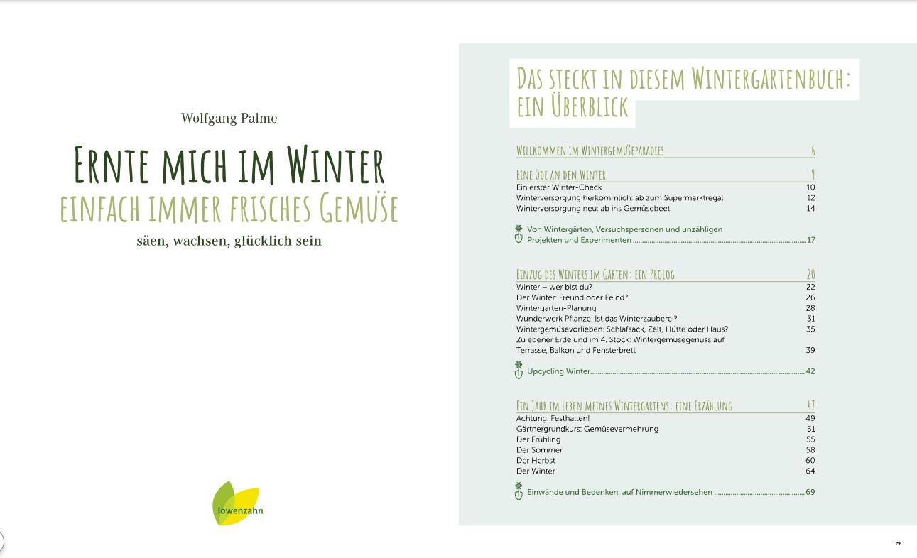 Ernte mich im Winter - Wolfgang Palme - Sachbuch Spiegel Bestseller