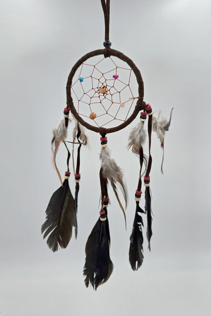Dreamcatcher Bali 35x11x0.5cm Dreamcatcher round black brown beige medium