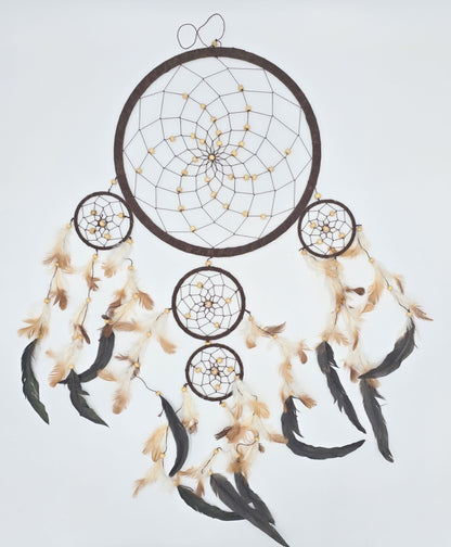 Dreamcatcher Bali 50x17x0.5cm Dreamcatcher dark brown brown beige round large