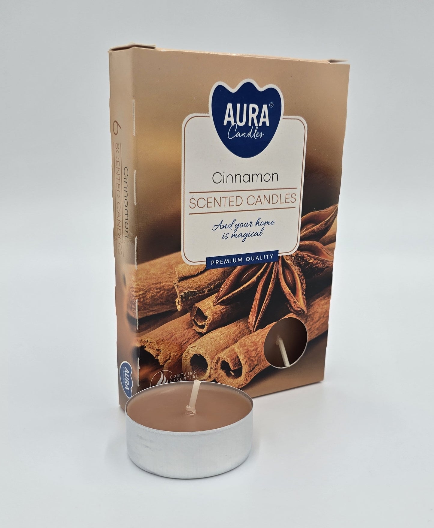 Duft-Teelichter Set verschiedene Düfte 4x6 Stück Erdbeer Vanille Zimt Waldbeere TL4