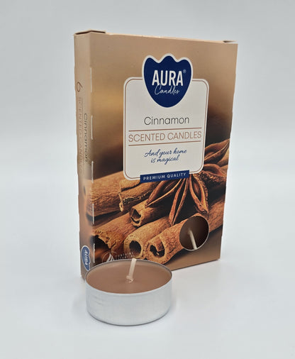 Duft-Teelichter Set verschiedene Düfte 4x6 Stück Erdbeer Vanille Zimt Waldbeere TL4