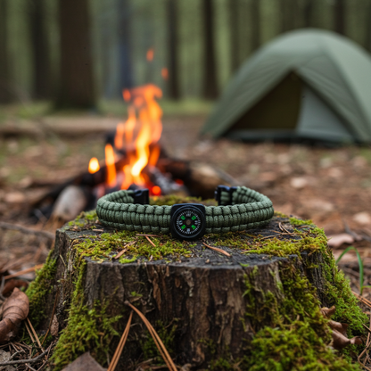 Fire starter set, fire steel 7 cm magnesium, survival, outdoor, bushcraft, camping, 4-piece.