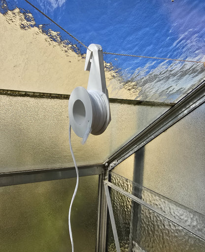 10 x Greenhouse Hanging Rollers, 8 Meters of Synthetic Yarn, Tomato Rollers, String Guide, Trellis Support