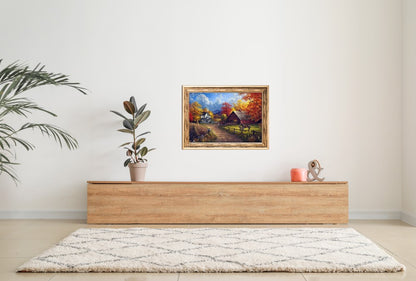 DIY Diamond Painting 5D Diamond Painting Farm Autumn 30x40 cm Painting Wall Decoration Painting Leisure Fun Adults Teenagers