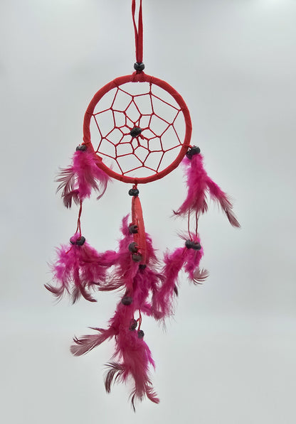 Dreamcatcher Bali 35x11x1cm, round, red, white, black, medium