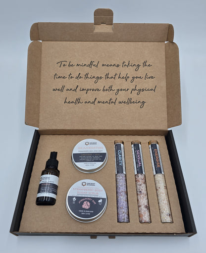 Bath Salt Gift Set, 7 decorative bottles, 7 Days of Selfcare, 40g bath additive