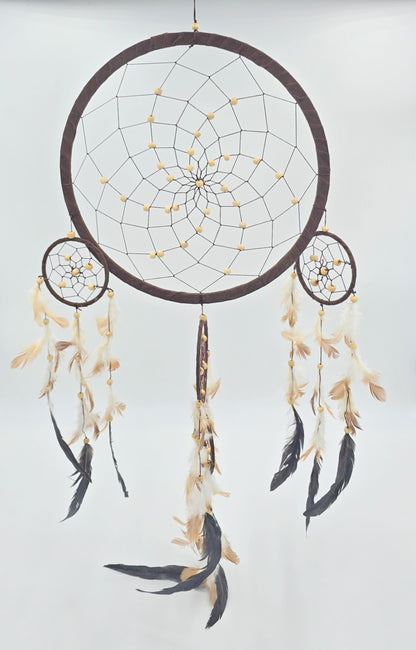 Dreamcatcher Bali 50x17x0.5cm Dreamcatcher dark brown brown beige round large