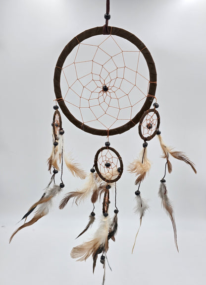Dreamcatcher Bali 50x17x0.5cm Dreamcatcher dark brown brown beige round large
