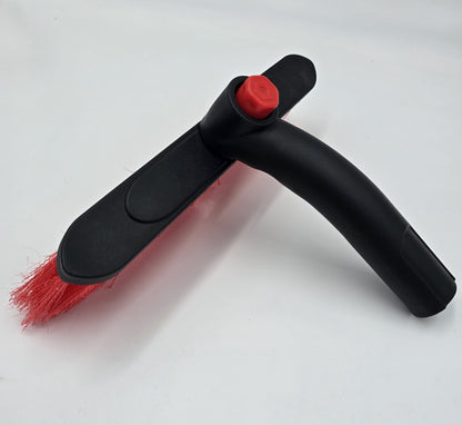 2-in-1 Eiskratzer mit Teleskopstiel – Schneebesen & Schaber, lackschonend 12x80cm