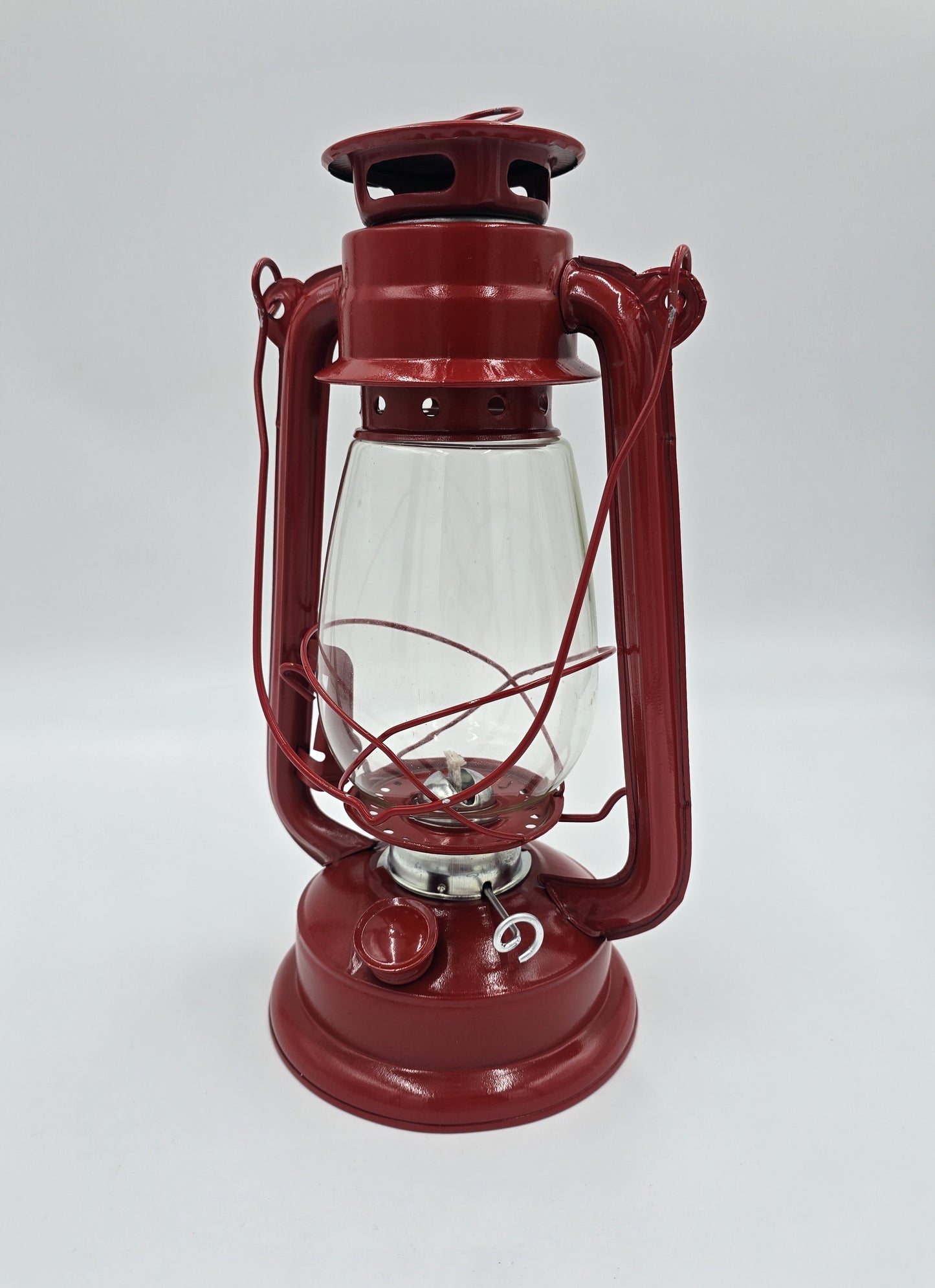 Klassische Sturmlaterne aus Metall & Glas Petroliumlaterne für Garten & Camping