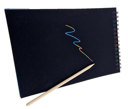 Kratzbild Block magic bunt Kratzpapier ohne Vorgabe 10 Blatt 14 x 20 cm